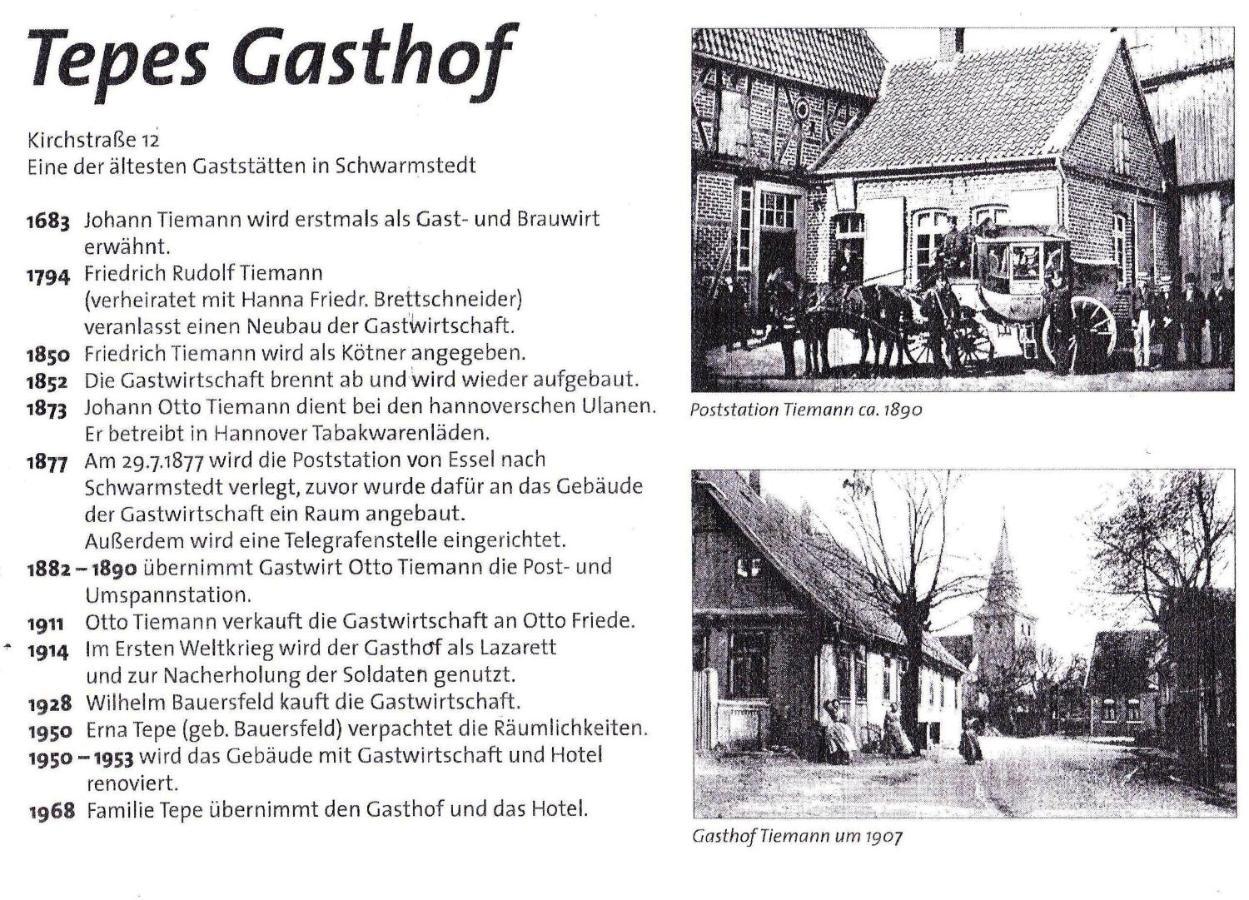 Tepe'S Gasthof Schwarmstedt Buitenkant foto